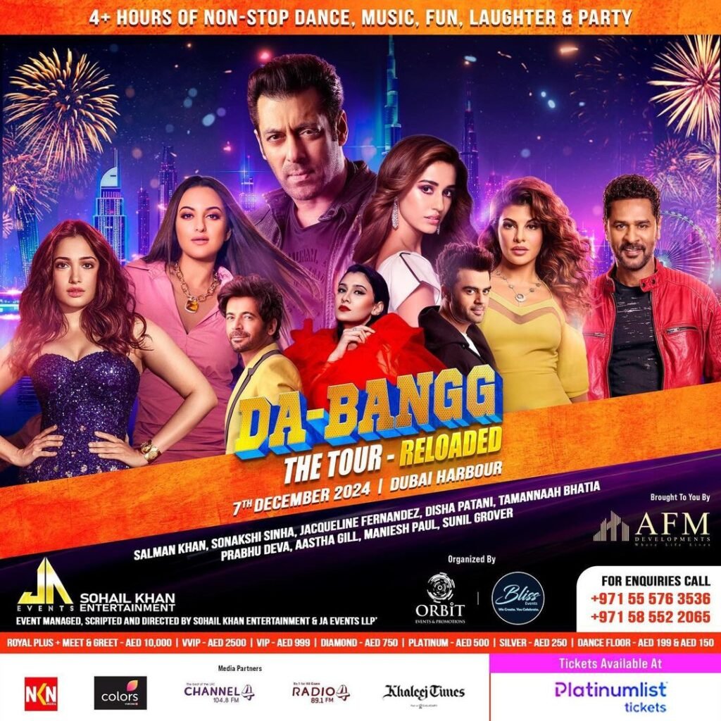 Salman Khan Da-bangg tour in Dubai