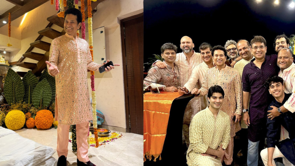 sachin tendulkar diwali celebrating