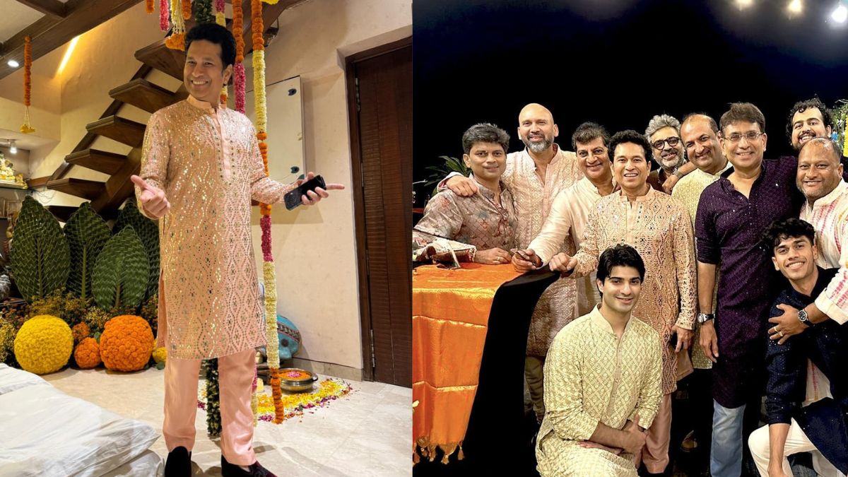 sachin tendulkar diwali celebrating