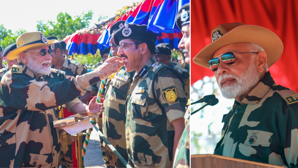 PM Narendra Modi Celebrates Diwali with Brave Personnel of BSF, Army, Navy, and Air Force in Kutch, Gujarat
