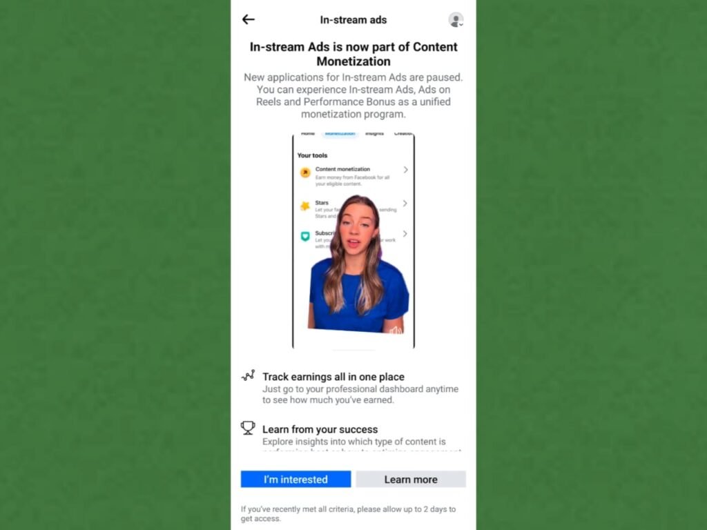 Instream ads facebook