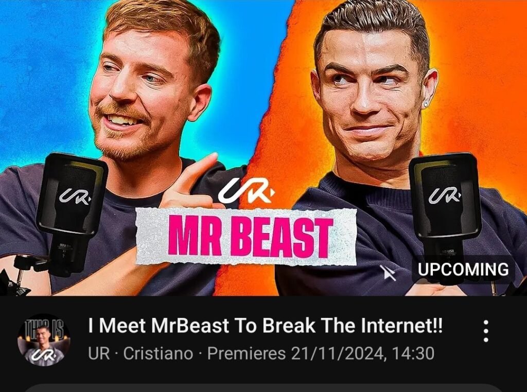 BREAKING Cristiano Ronaldo Collaborates with MrBeast for his upcoming video