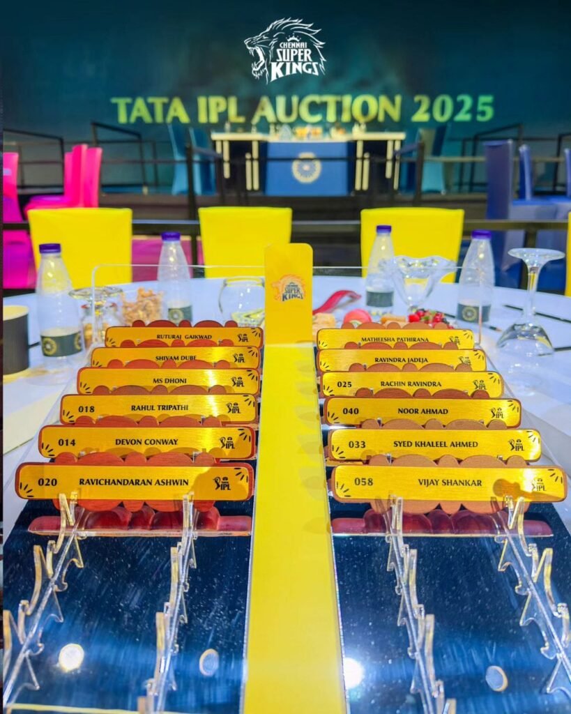 Chennai Super Kings made a strategic move on Day 1 of the IPL 2025 auction