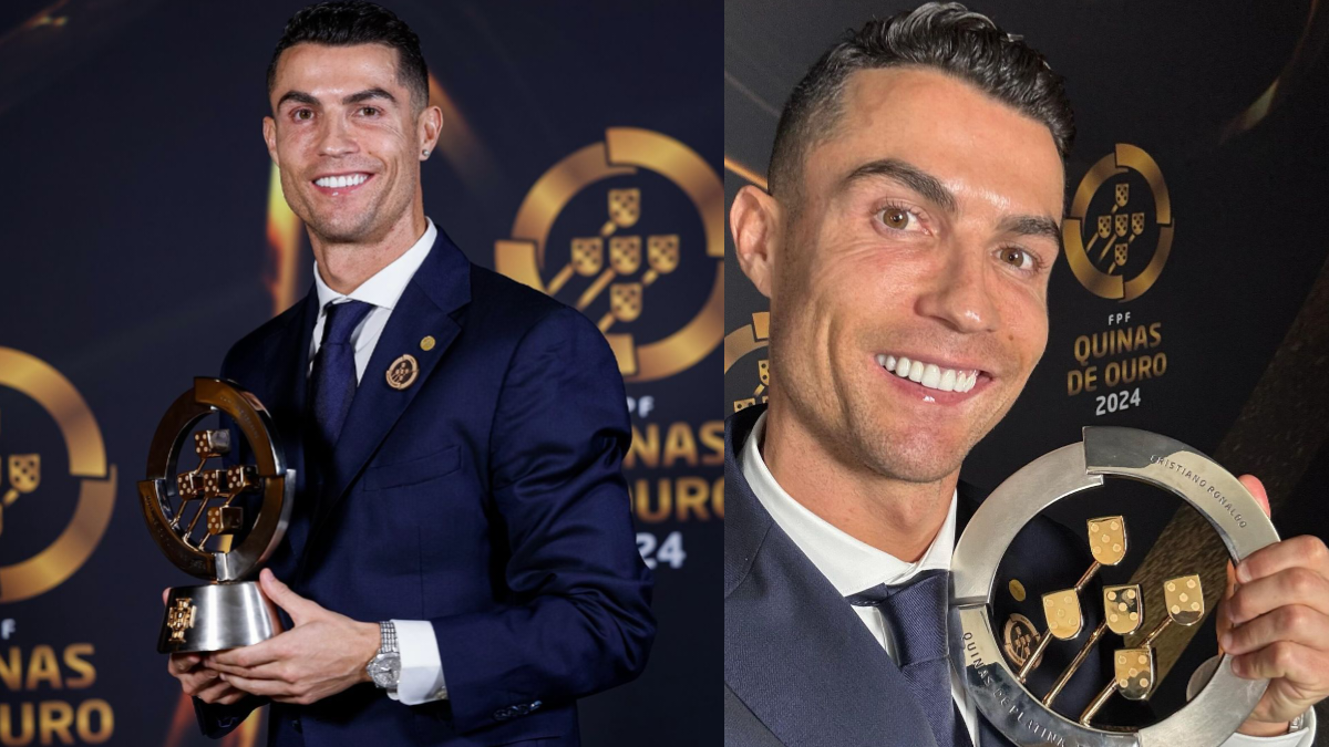 Cristiano Ronaldo Wins the Quinas de Ouro 2024 Award..