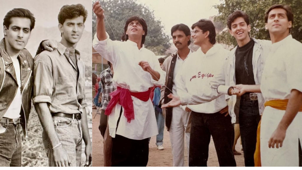 Hrithik Roshan's nostalgia trip: BTS with Salman Khan and Shah Rukh Khan on the sets of Karan Arjun