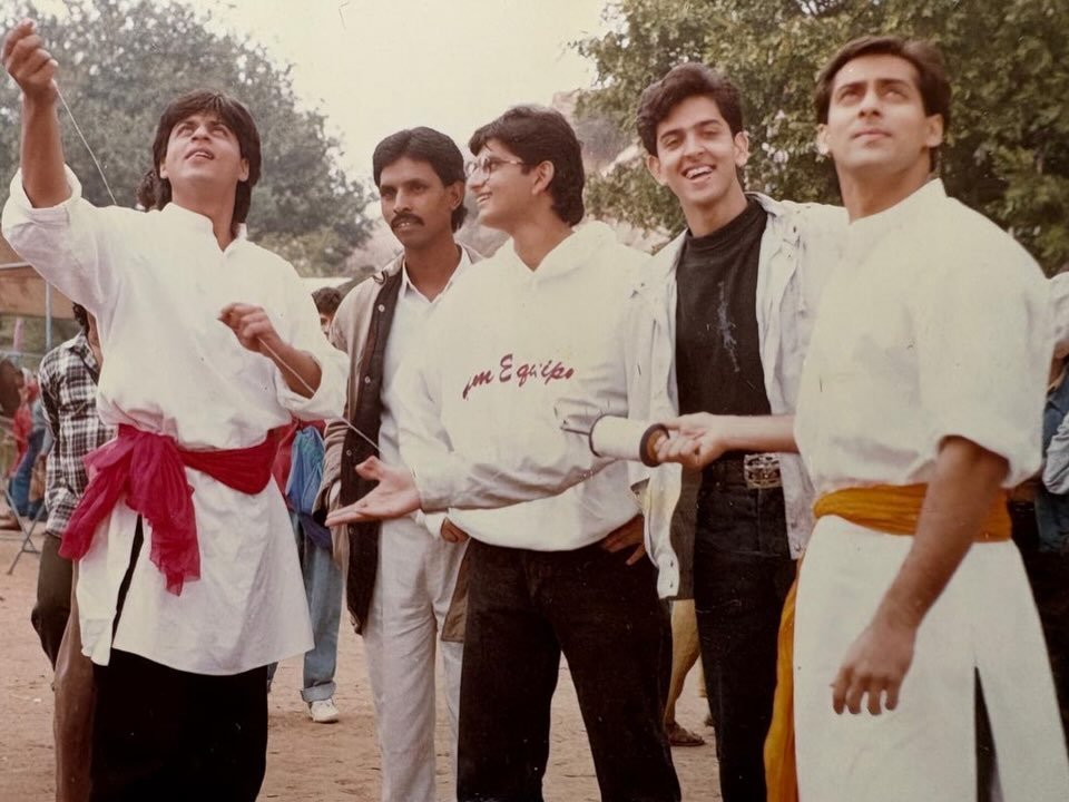 Hrithik Roshan's nostalgia trip BTS with Salman Khan and Shah Rukh Khan on the sets of Karan Arjun