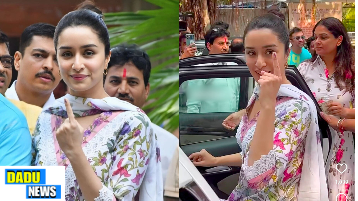 Shraddha Kapoor casts her vote in Maharashtra Assembly Elections 2024