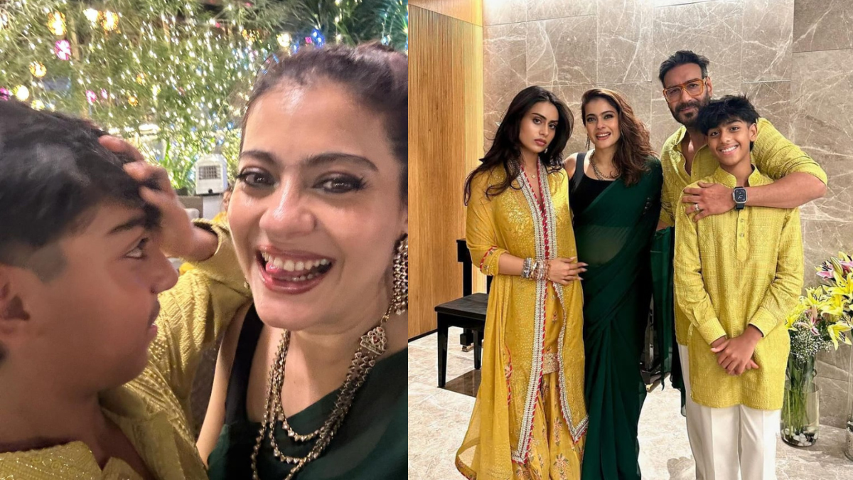 kajol diwali with ajay devgn